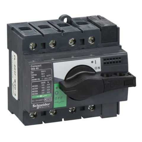 Schneider Compact INS & INV Interpact Range Of Switch Disconnectors 4 Pole