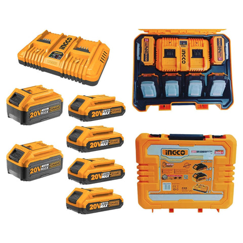 Ingco P20S Lithium-Ion Battery And Charger Kit 20 V COSLI230701