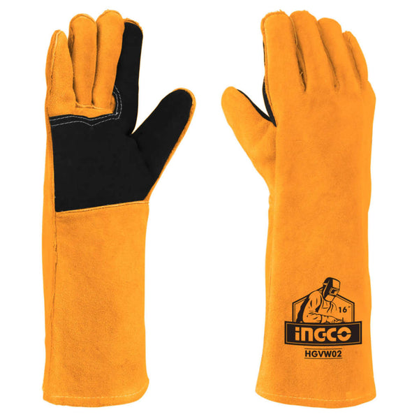 Buy Ingco Welding Leather Hand Gloves 16 Inch HGVW02 Online at