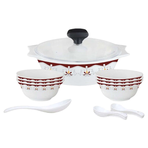 Larah Royal Brown Soup Set Of 15 Pcs HT15SP1RLBPL