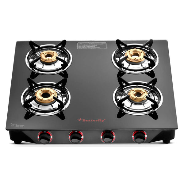 Buy Butterfly Quadro Plus Glass Top Gas Stove Burner Online at