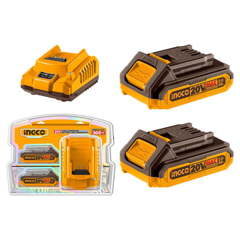 Ingco Lithium-Ion Battery And Charger Kit FBCPK1222