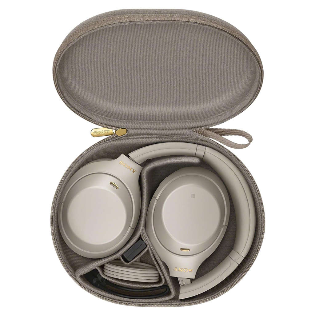 Sony Wireless Noise Cancellation Bluetooth Over Ear Headphones Platinum Silver WH-1000XM4