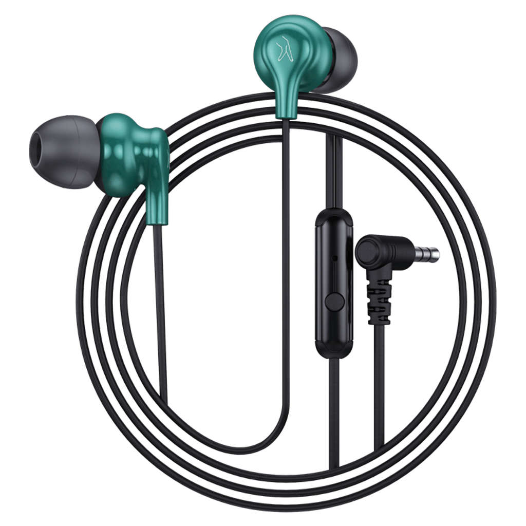 Fingers SoundBoss Wired Earphone Emerald Green