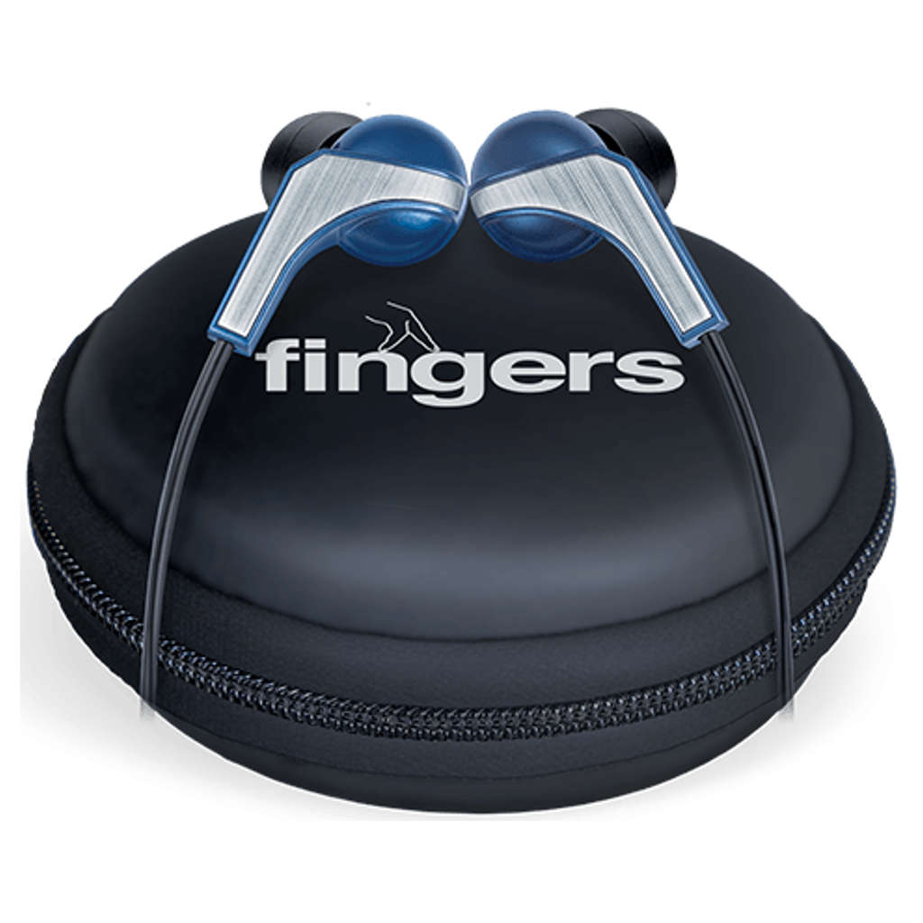 Fingers SoundBoomerang Wired Earphone Imperial Blue + Silver