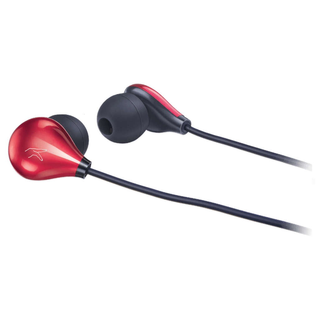 Fingers Droplets Wired Earphone Piano Red