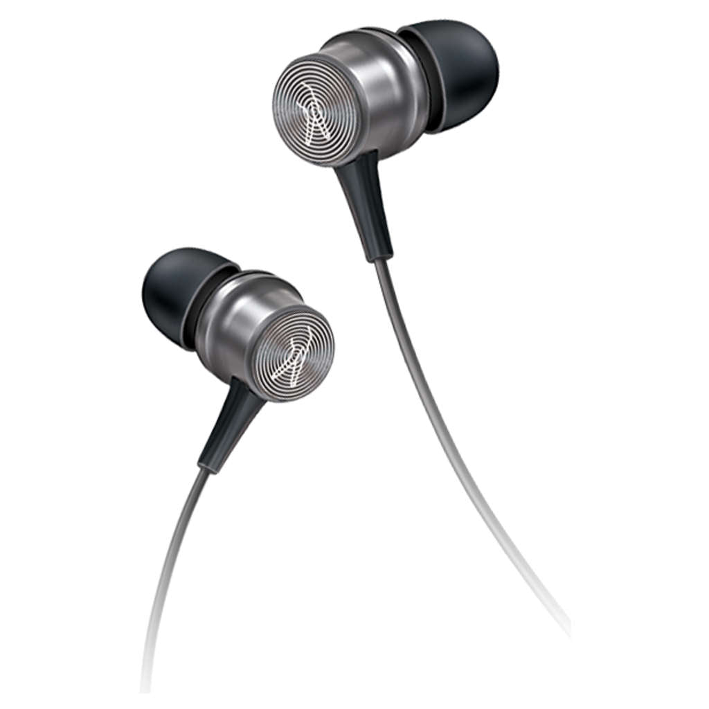 Fingers Cozy Wireless Neckband Earphones Classic Black + Dark Silver