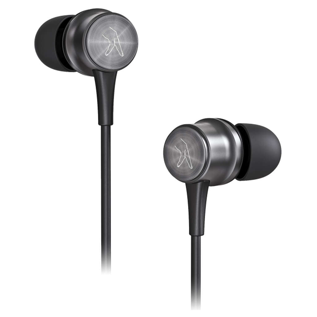 Fingers Cozy Wireless Neckband Earphones Classic Black + Dark Silver