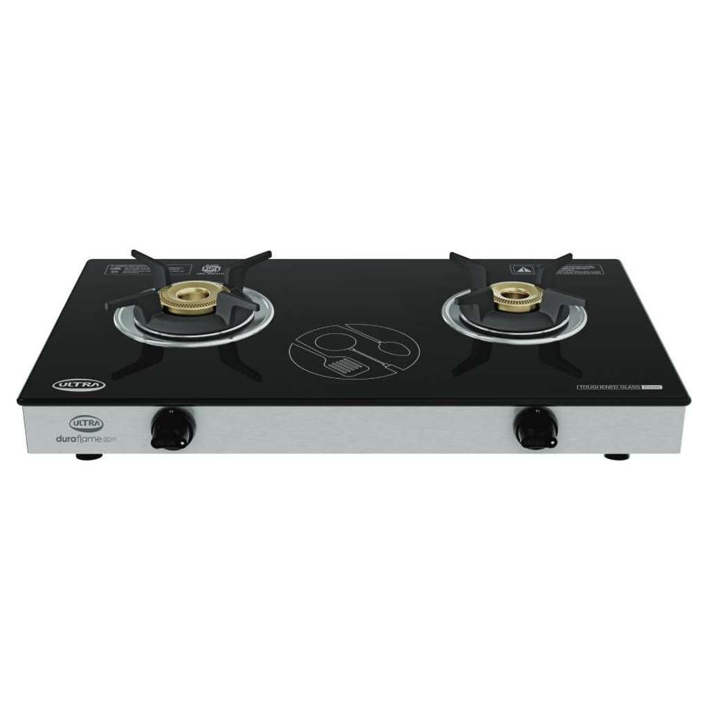 Elgi Ultra Duraflame 2GT Glass Top Gas Stove 2 Burner