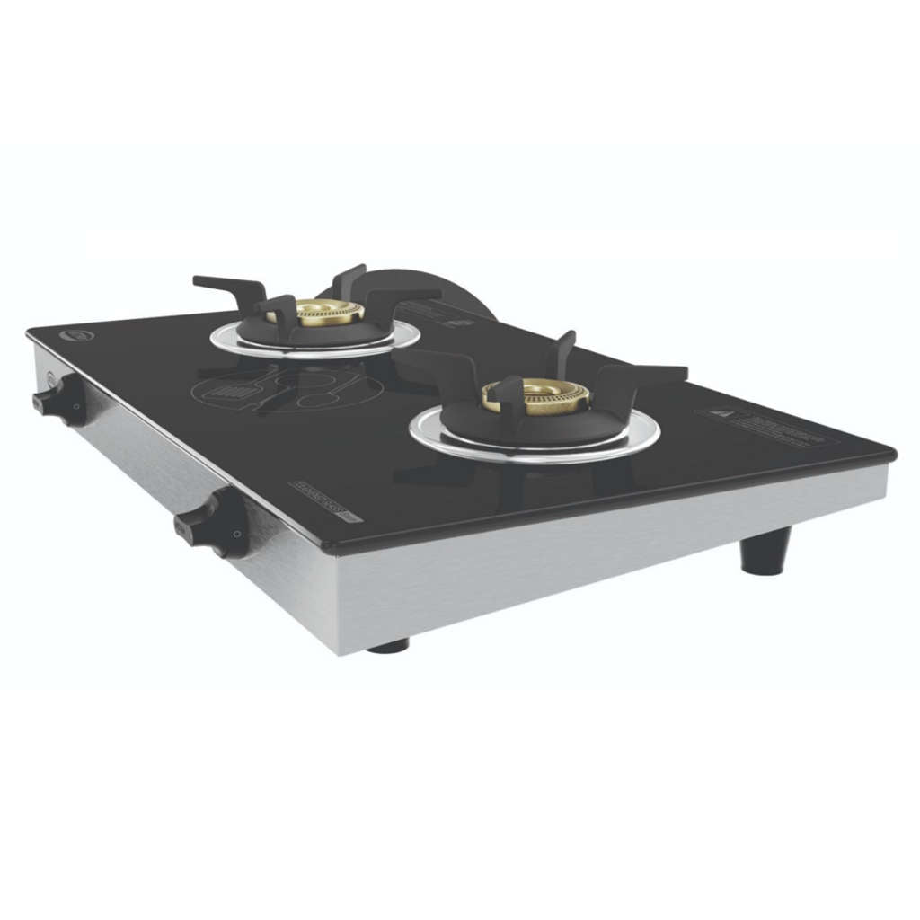 Elgi Ultra Duraflame 2GT Glass Top Gas Stove 2 Burner