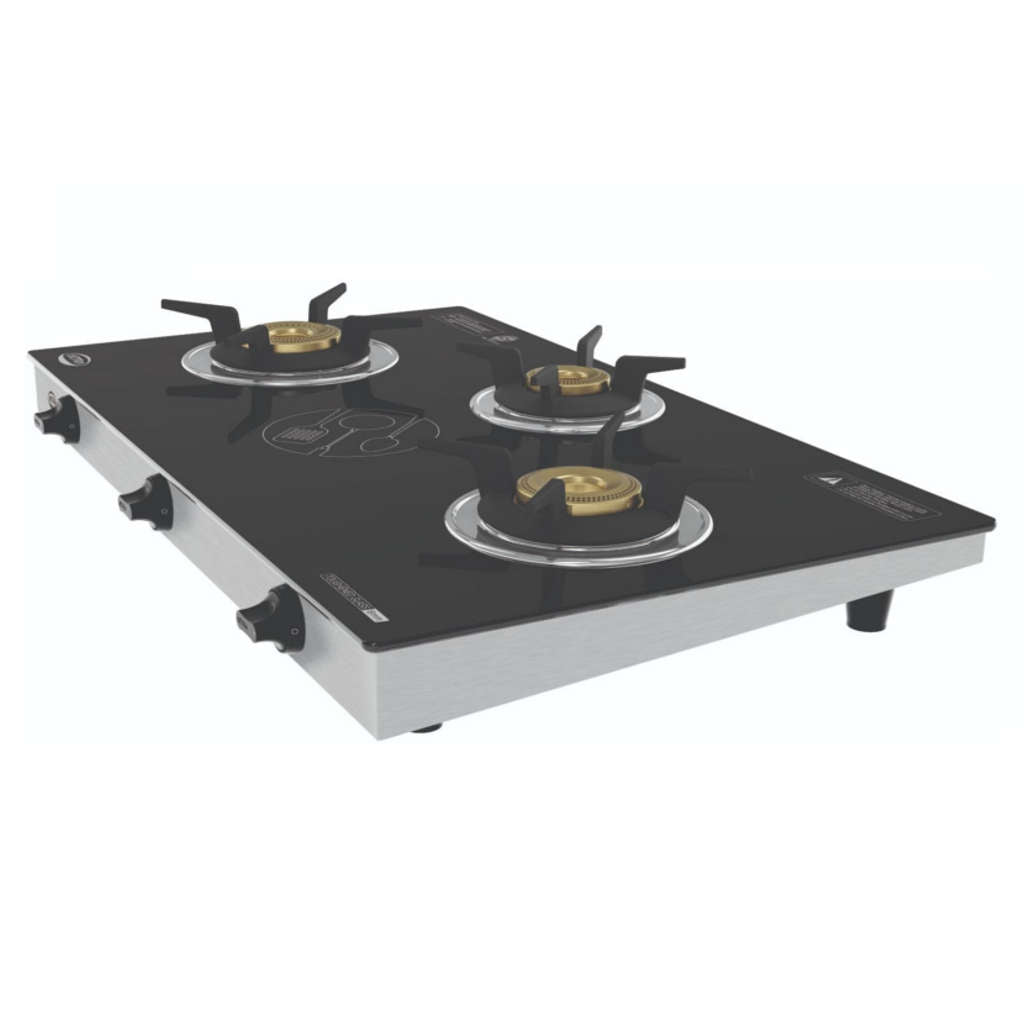 Elgi Ultra Duraflame 3GT Glass Top Gas Stove 3 Burner
