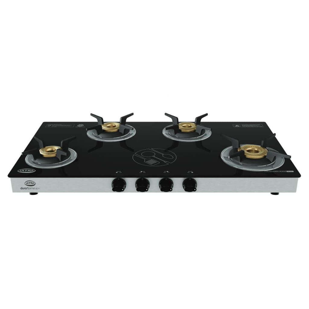 Elgi Ultra Duraflame 4GT Glass Top Gas Stove 4 Burner
