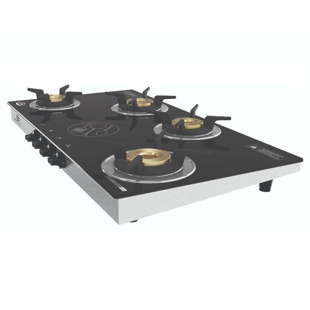 Elgi Ultra Duraflame 4GT Glass Top Gas Stove 4 Burner