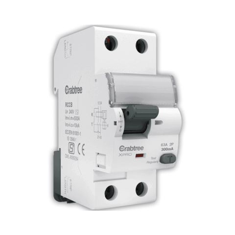 Crabtree Xpro RCCB ‘A’ Type DP 300 mA