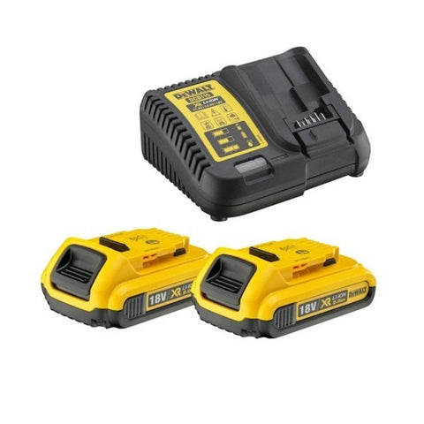 Dewalt XR Charger + 2 x 2.0Ah Battery DCB115D2