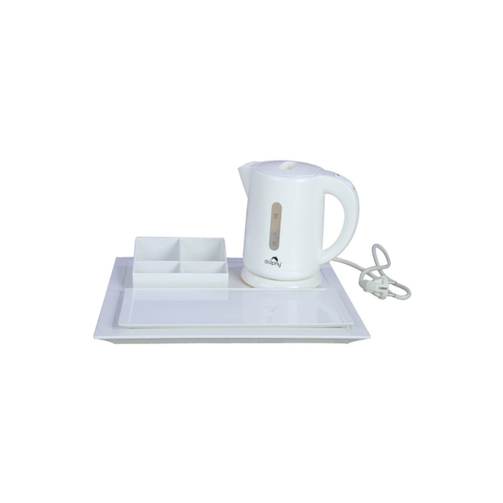 Dolphy Electric Kettle with Tray Set White DKTL0004