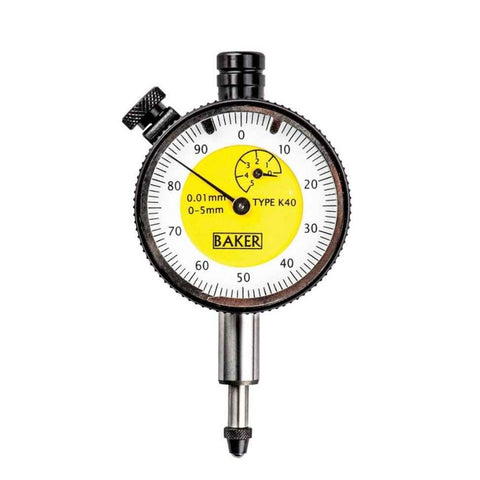 Baker Model 40 Plunger Type Dial Gauge 0.25inch K42