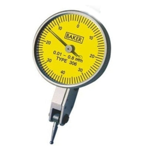 Baker Model 38 Lever Type Dial Gauge Long Stylus 0.8mm 306AL