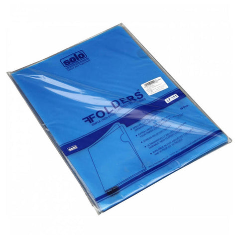Solo Clear Holder With L Folder Transparent Blue F/C Size LF 111