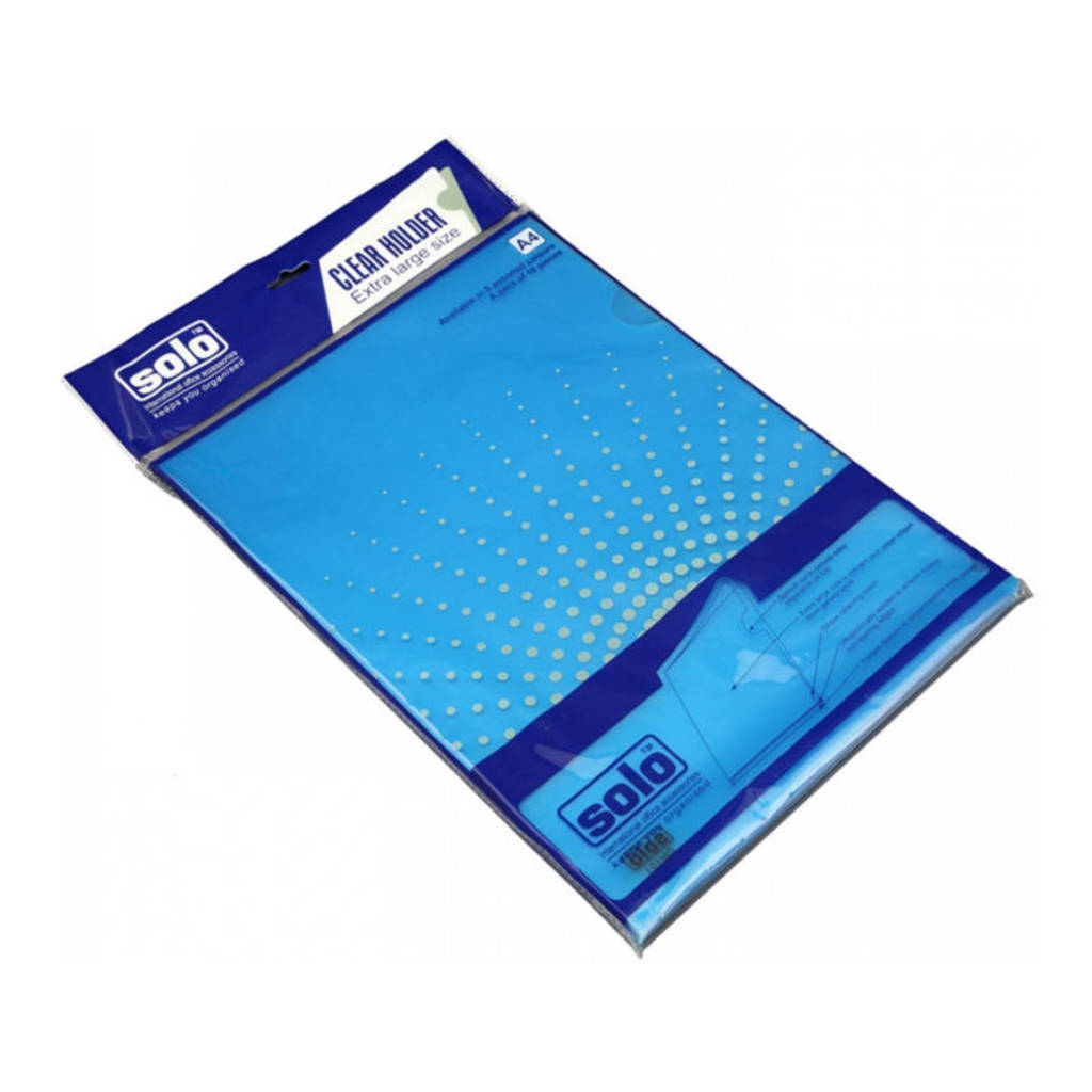 Solo Clear Holder Transparent Blue A4 CH 101