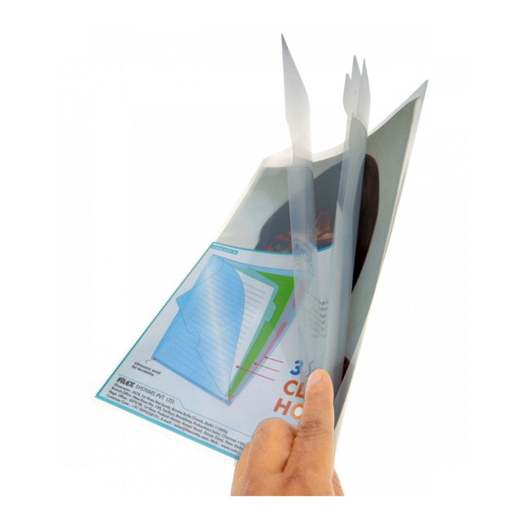 Solo 3 Section Clear Holder Transparent White A4 CH 110