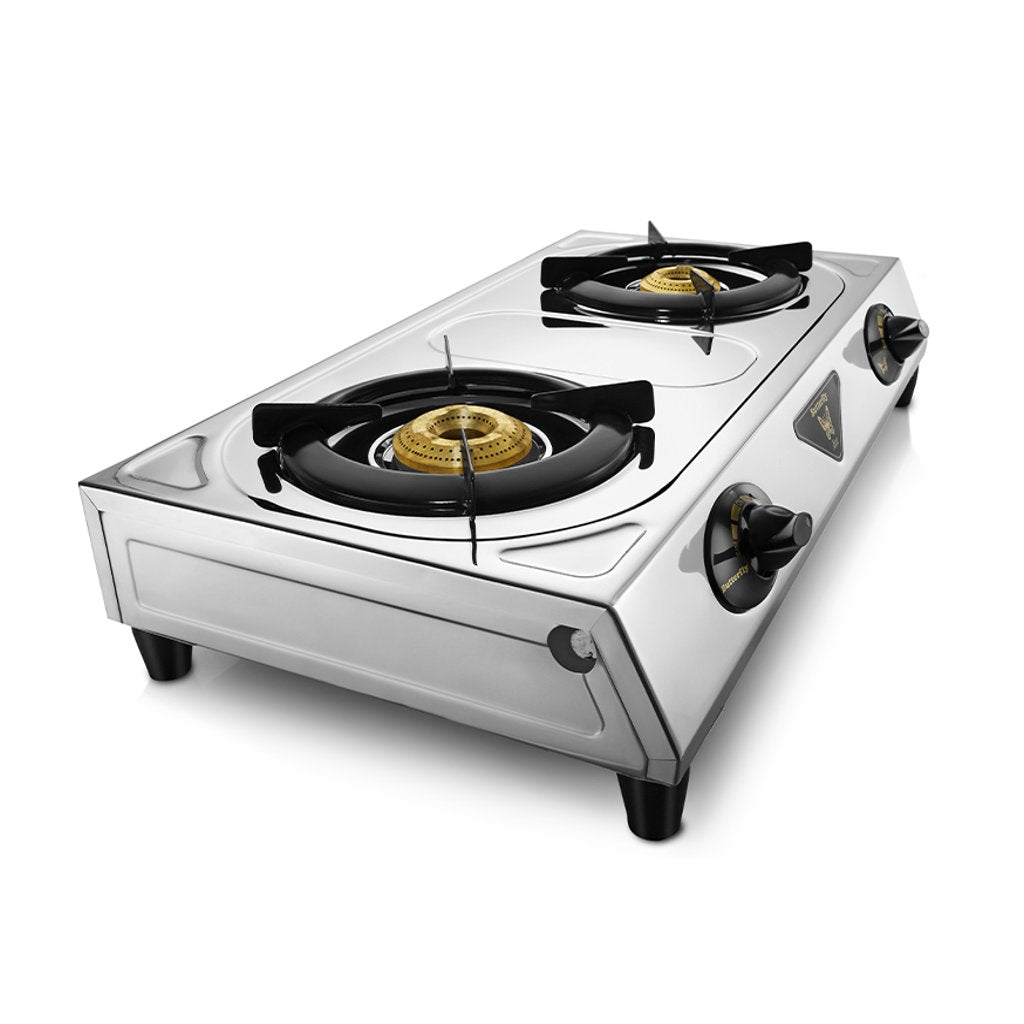 Butterfly ACE LPG Stove Steel 2 Burner