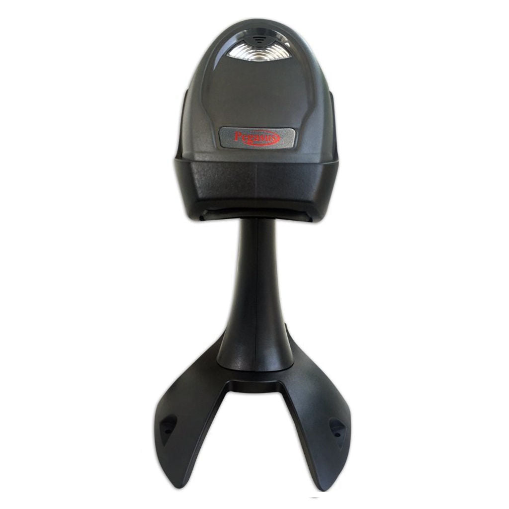Pegasus Handheld Wired Laser Barcode Scanner With Auto Sensor and Stand 1D PS1156A