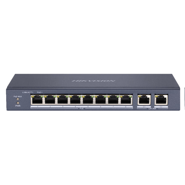 Buy Hikvision 8 Port PoE Switch 2RJ45 Gigabit Uplink DS3E0310PE/M