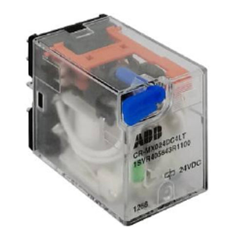 ABB Pluggable Interface Relay CR-MX With Integrated LED & Test Button 4 c/o