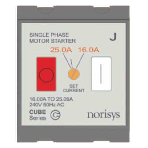 Norisys Cube Series Single Phase Motor Starter 16.00A-25.00A C525J .02
