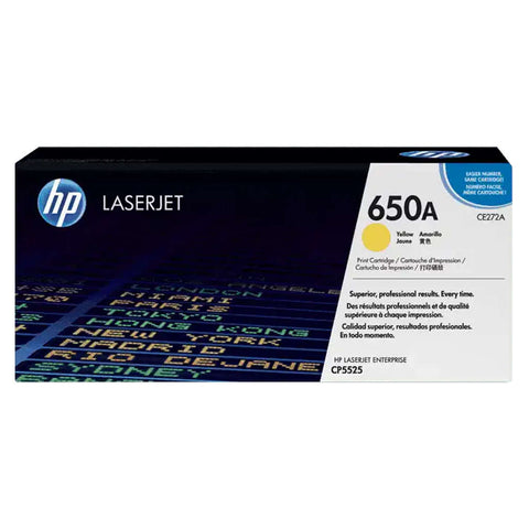 HP 650A Yellow Original LaserJet Toner Cartridge