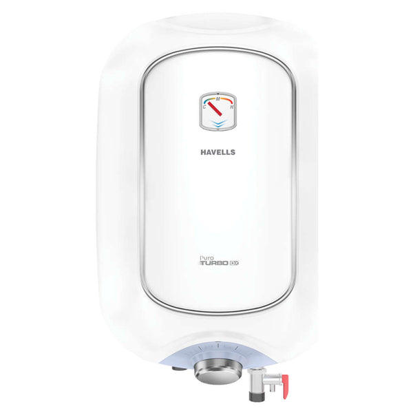 Buy Havells Puro Turbo Dx Electric Storage Water Heater 25 Litre White Blue  GHWEPTTWB025 Online at Bestomart ...