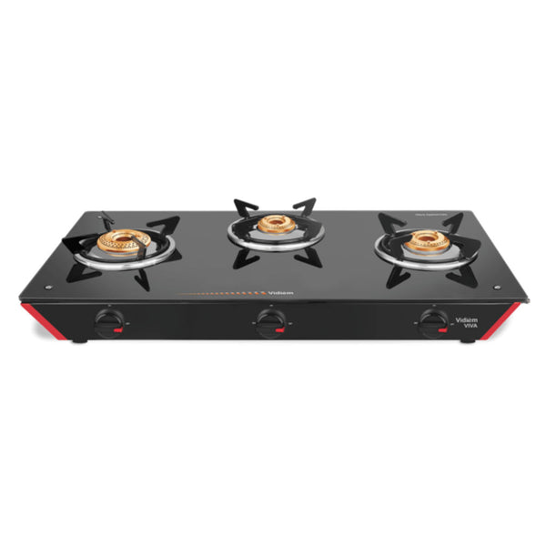Buy Vidiem Viva Glass Top Gas Stove 3 Burner Online at Bestomart