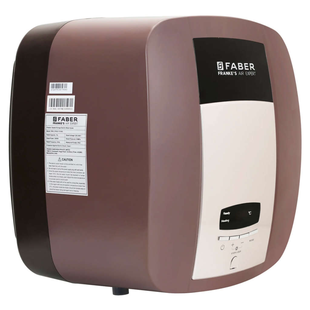 Faber FWG Cyrus Digital Storage Water Heater 15 Litre Black Cherry