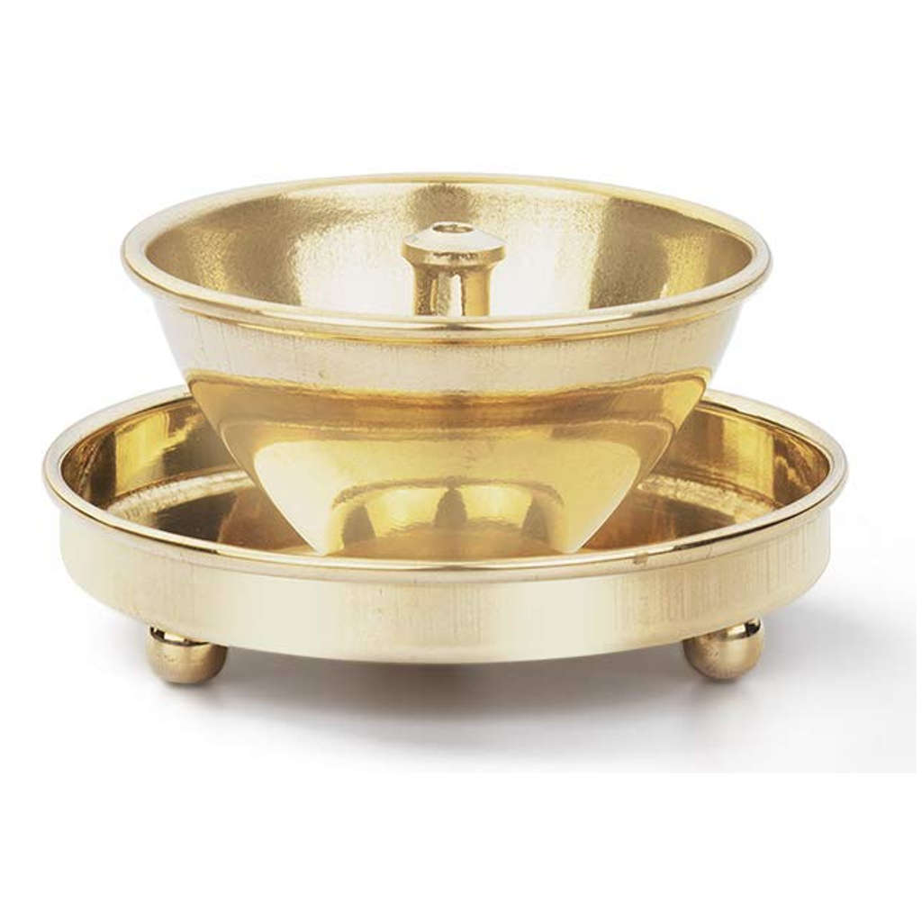 Borosil Brass Diffuser Akhand Diya Medium HDTRDFBR100