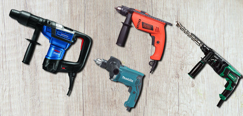 How are hammer drills different from rotary hammers?