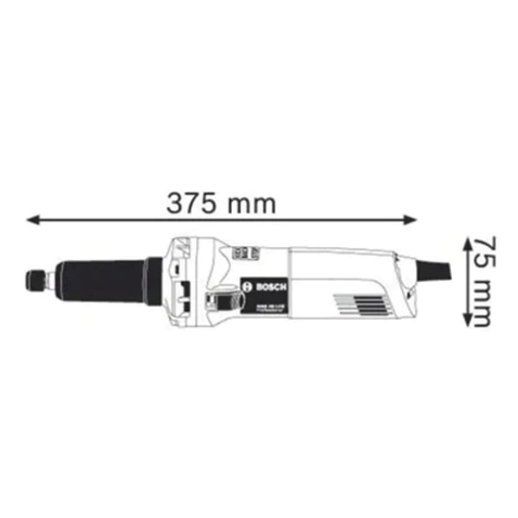 Bosch Straight Grinder GGS 28 LCE (650 W, 1.6 kg, 10000 – 28000 rpm)