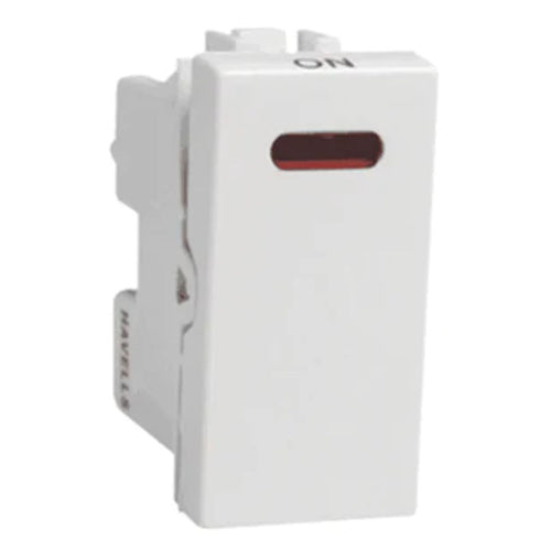Havells Modular Coral 16Ax 1 Way Switch with Indicator AHCSXIW161