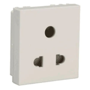 Havells Modular Oro 6A 3 Pin Shuttered Socket AHOKPXW063