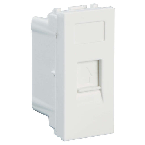 Havells Modular Oro RJ 11 Socket with Shutter AHOKROW111