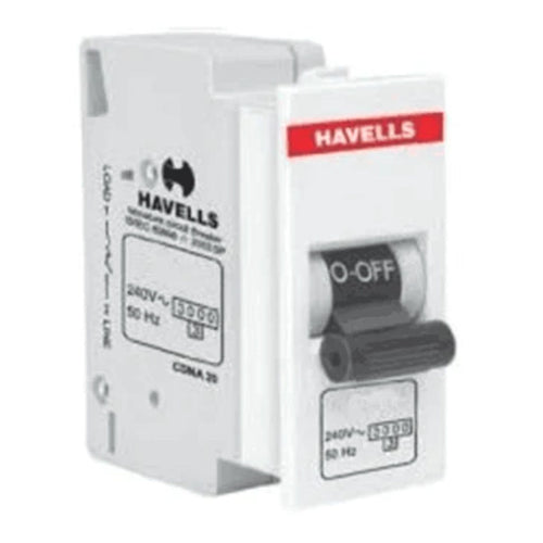 Havells Modular Oro 6A SP Mini MCB 'C' Series 3 KA DHONCSPA006