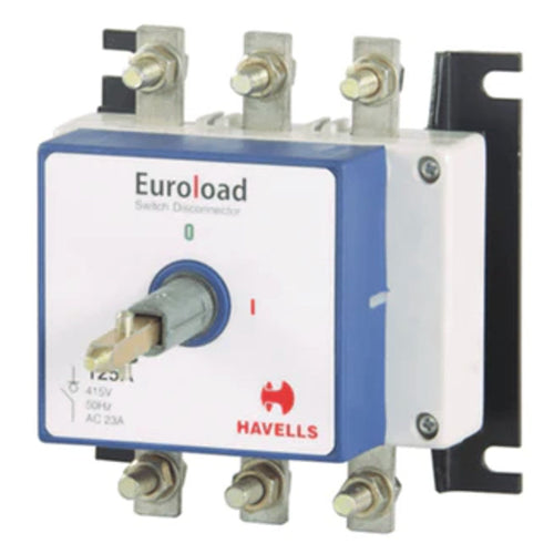 Havells Euroload Switch Disconnector Size (0) 3 Pole OE 80A – 200A