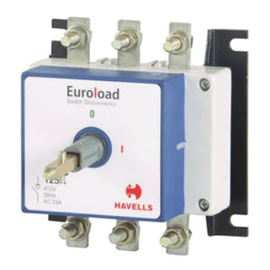 Havells Euroload Switch Disconnector Size (0) 3 Pole  SS Enclosure 80A - 200A