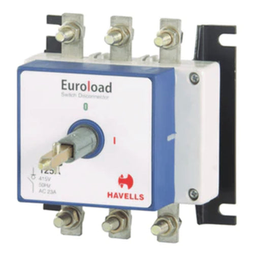 Havells Euroload Switch Disconnector Size (0) 4 Pole SS Enclosure 125A – 200A