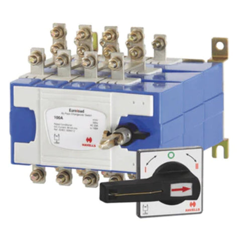 Havells Euroload By-Pass Changeover Switch Size (1) 4 Pole OE 250A – 320A