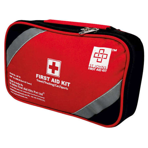 St.John's Travel First Aid Kit Large - Nylon Pouch -71 Components SJF T4