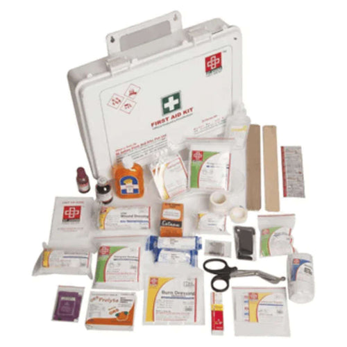 St.John's Workplace First Aid Kit Large - Plastic Box Wall Mounted - 75 Components  SJF P1