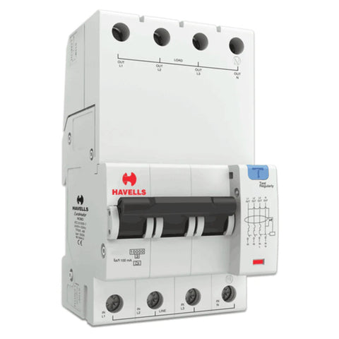 Havells RCBO - A Type (TPN – 4M) 100mA