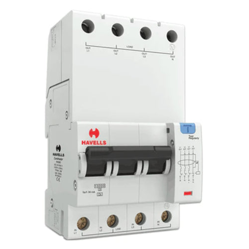 Havells RCBO - A Type (TPN – 4M) 300mA