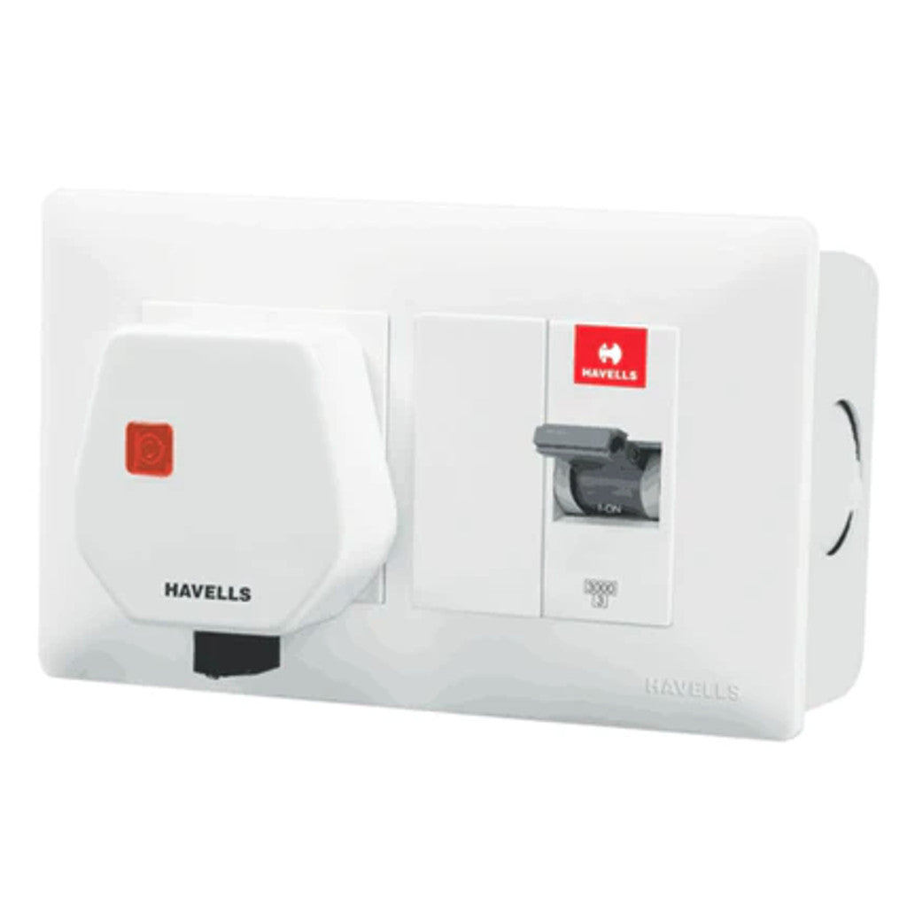 Havells DBOXx MCB Protected Socket (With Sheet Steel Enclosure ...
